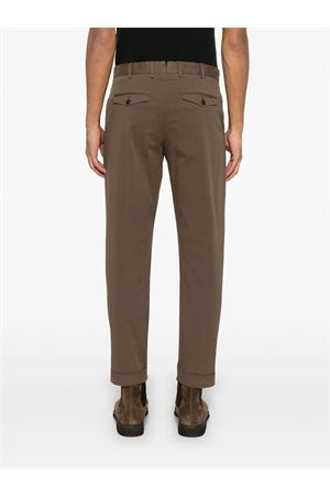 Brown cotton blend Rebel trousers PT TORINO | CORTZAZ40FWDGL04Y174